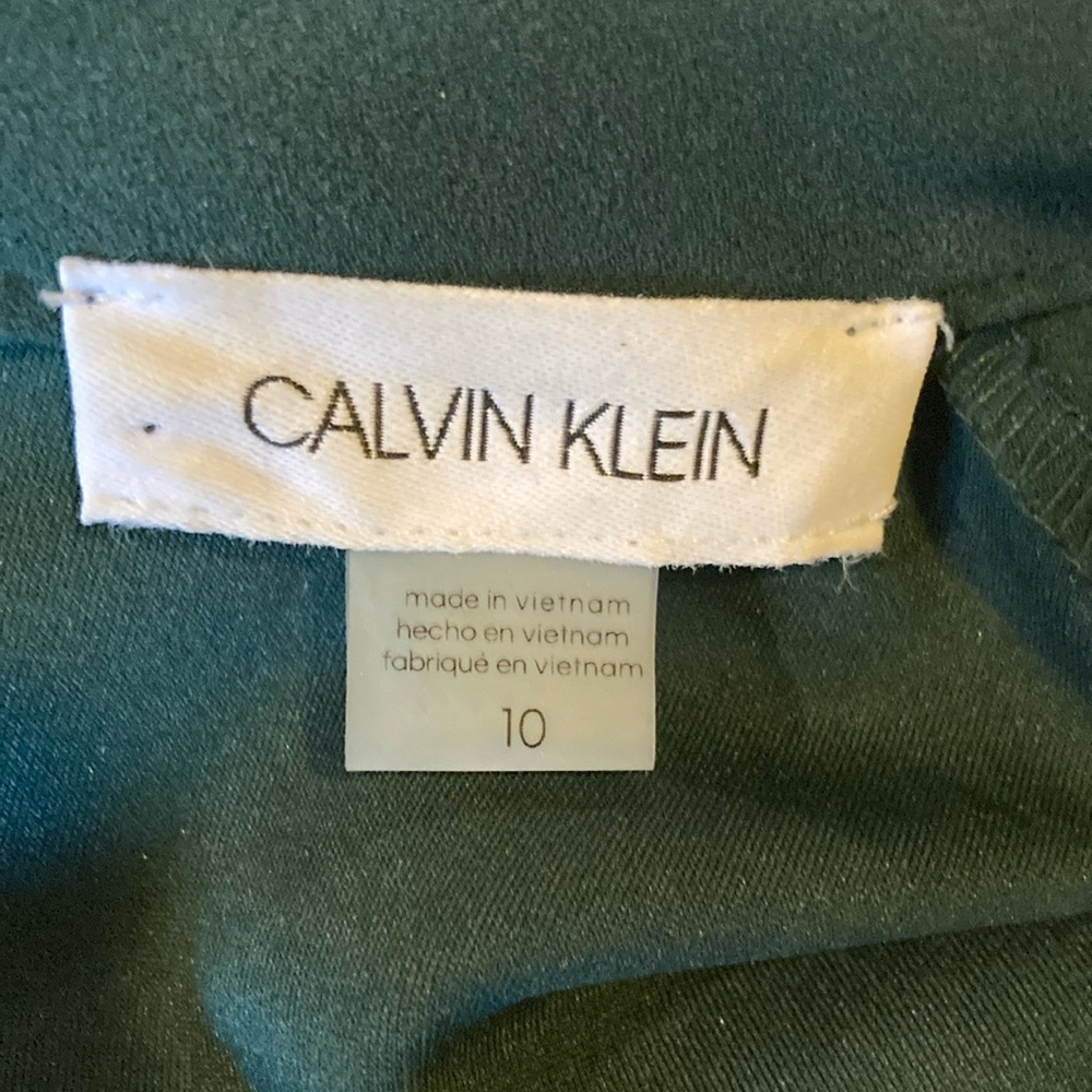 Calvin Klein Green Dress with bow - Picture 4 of 5